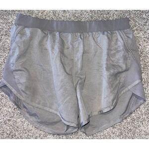 Under Armour Size Small Running Shorts Light Gray Loose Heat Gear‎ Athletic Mesh